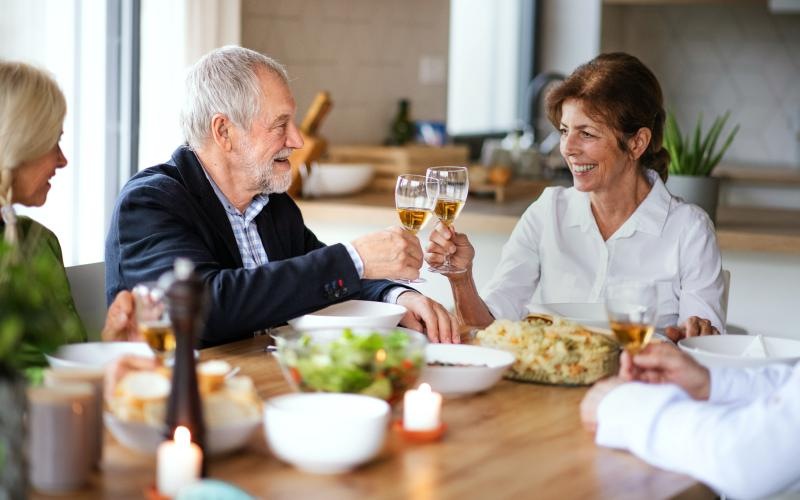 people eating at a table